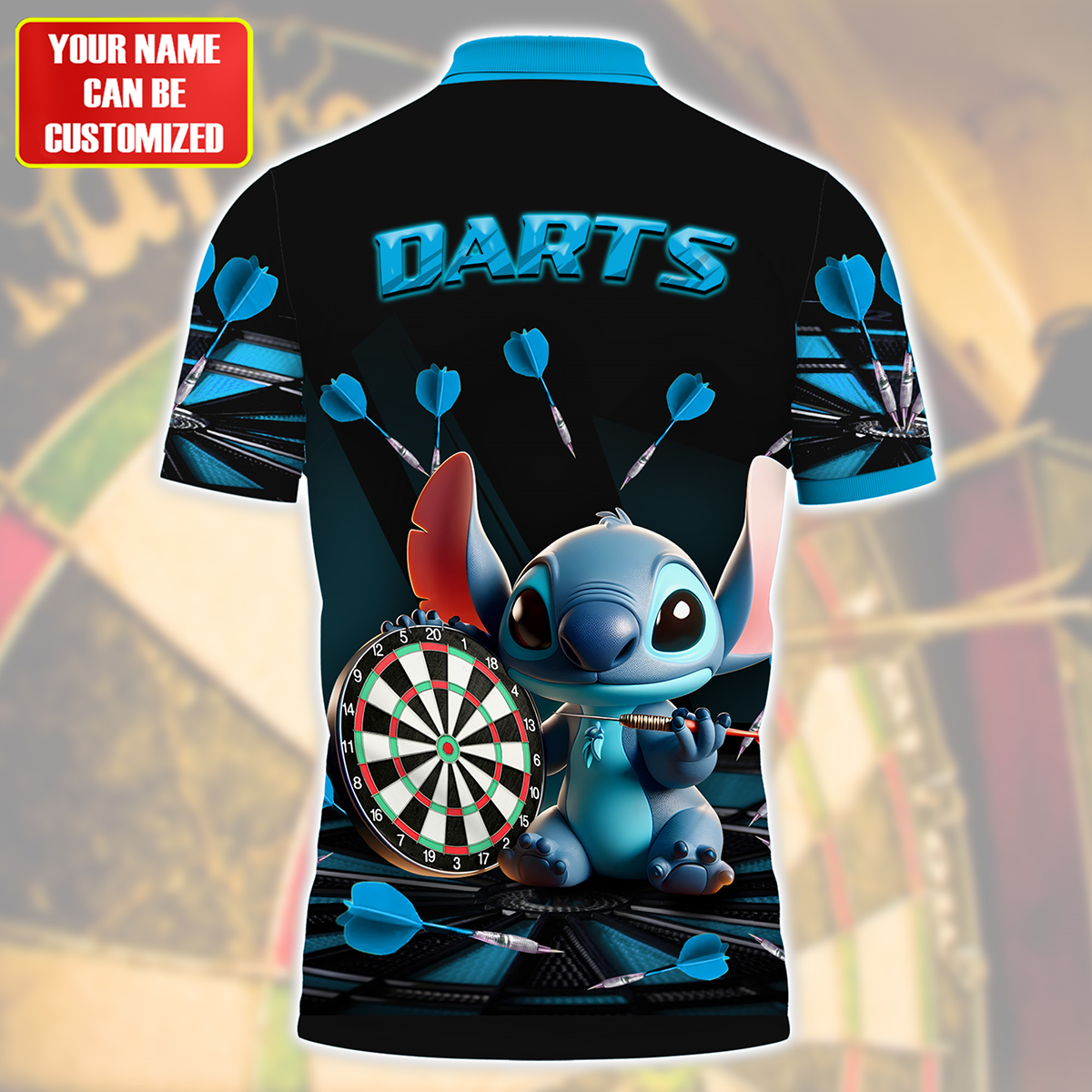 Personalized Name St Darts Q3 Teal Version All Over Printed Unisex Shirt Q130503