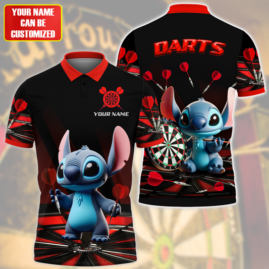Personalized Name St Darts Q3 Red Version All Over Printed Unisex Shirt Q130503