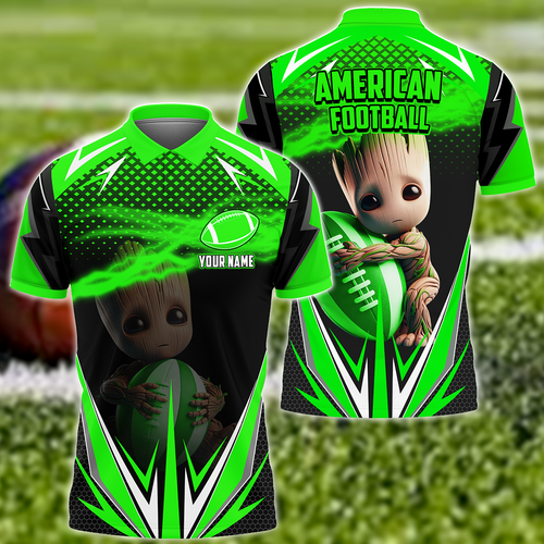 Personalized Name Gr Football Green Version All Over Printed Unisex Shirt Q130607