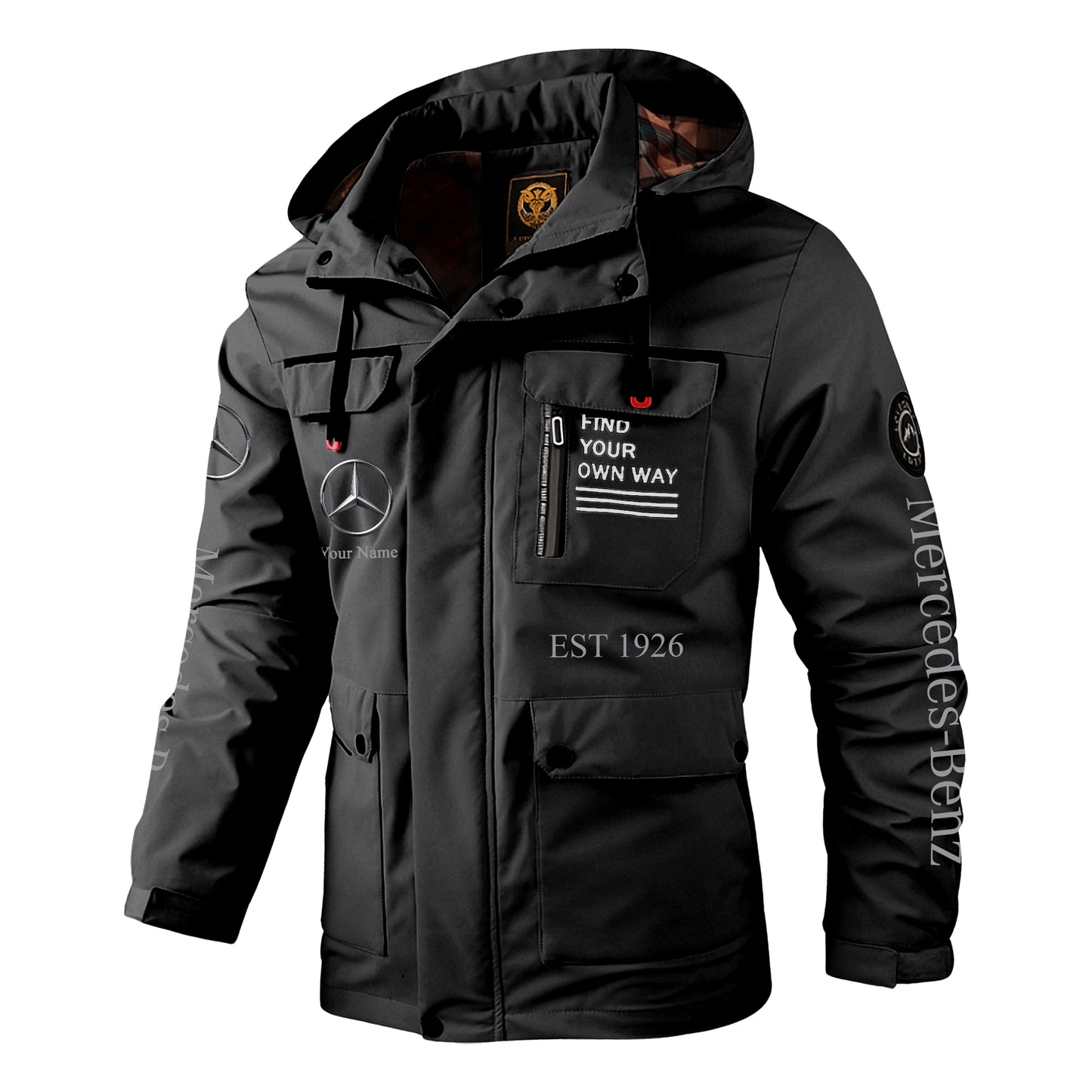 Personalized Merc Since 1926 Windbreaker Hooded Jacket