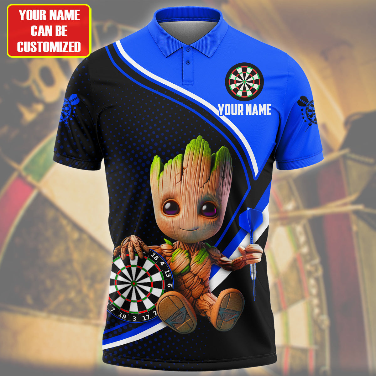 Personalized Name Blue Baby Gr Darts All Over Printed Unisex Shirt Q140603