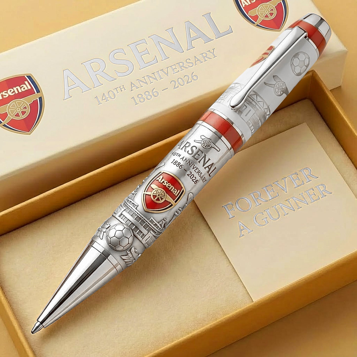 Arsenal FC 140th Anniversary Edition Ballpoint Pen V3 (1886- 2026)