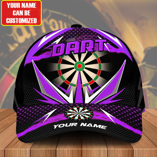 Personalized Name Purple Darts Classic Cap Q150304