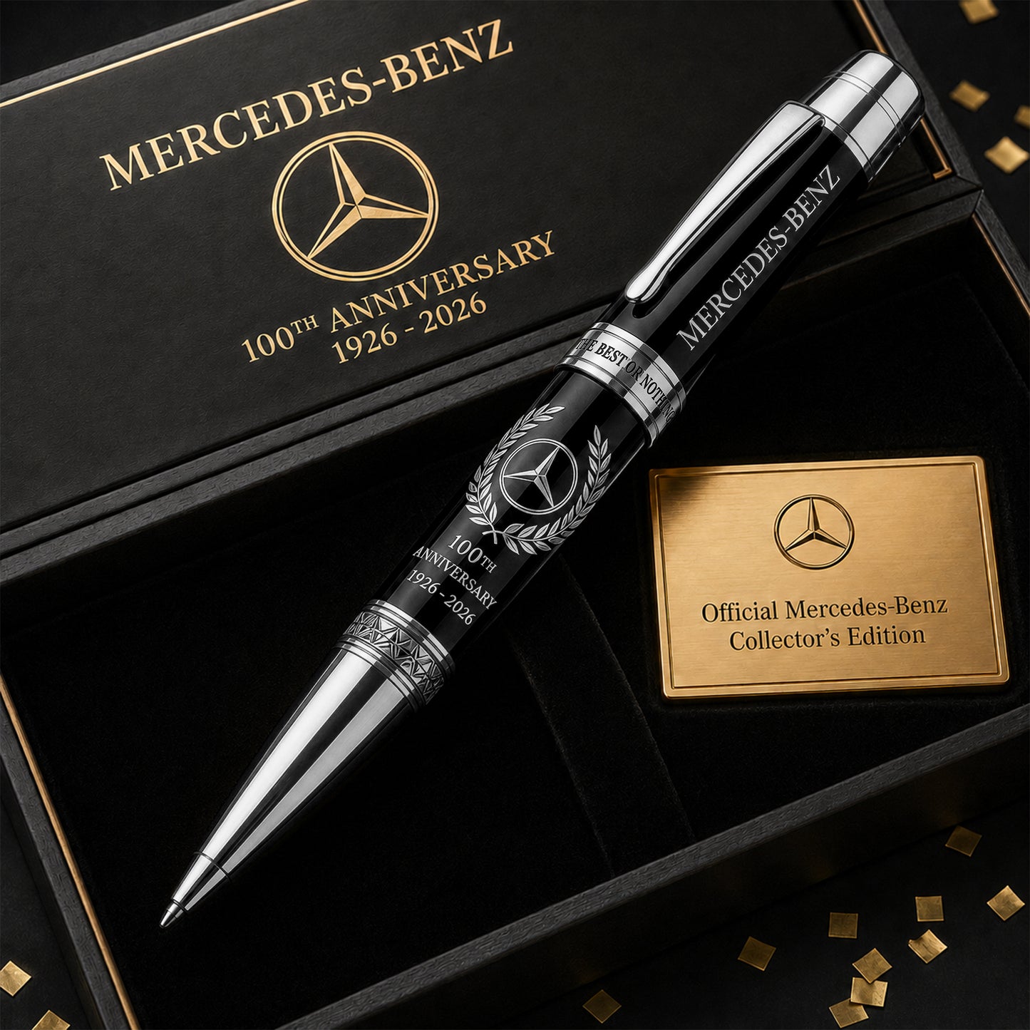 Merc 100TH Anniversary Luxury Pattern 100TH Ballpoint Pen (1926- 2026)