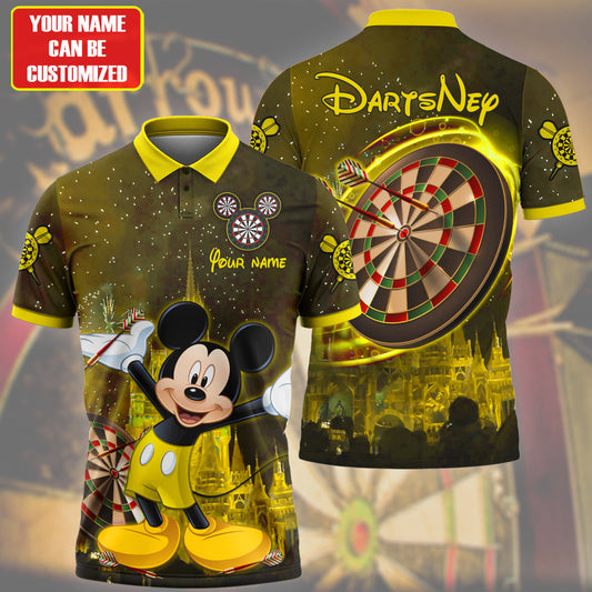 Personalized Name Mk Darts Q4 Yellow Version All Over Printed Unisex Shirt Q160302