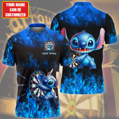 Personalized Name St Darts Fire All Over Printed Unisex Shirt Q160401