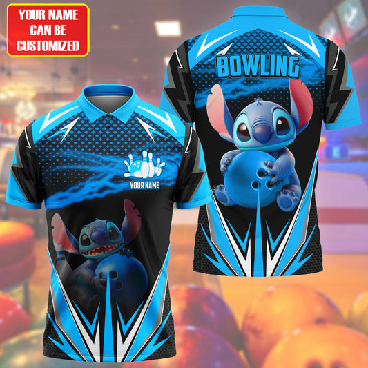 Personalized Name ST Bowling Teal Version All Over Printed Unisex Shirt Q160501