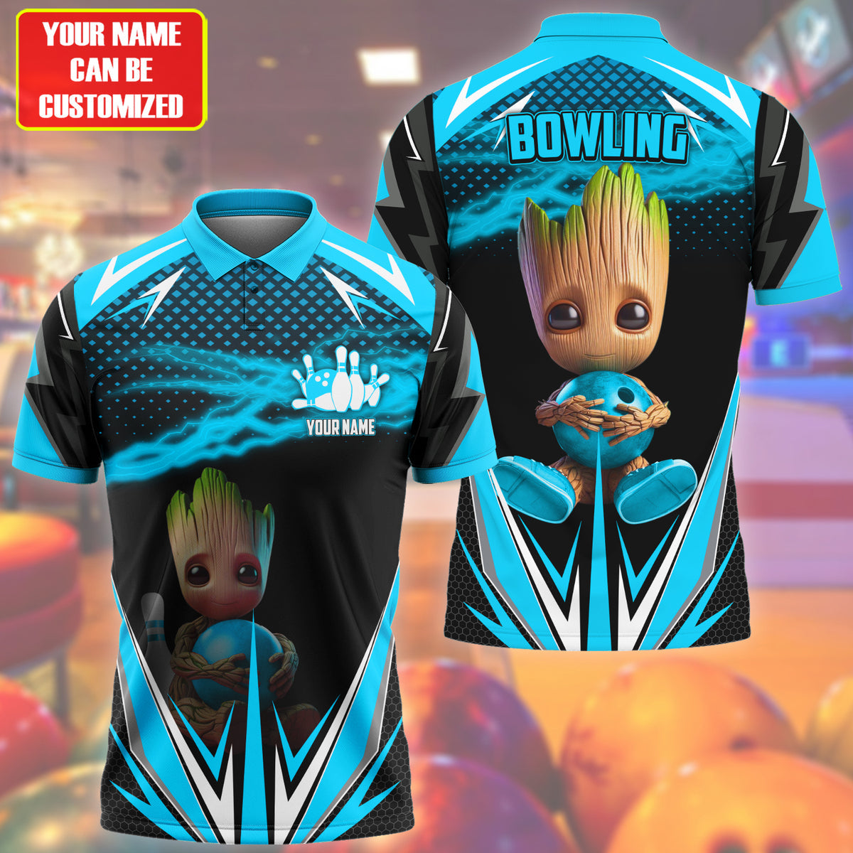 Personalized Name Gr Bowling Teal Version All Over Printed Unisex Shirt Q160502