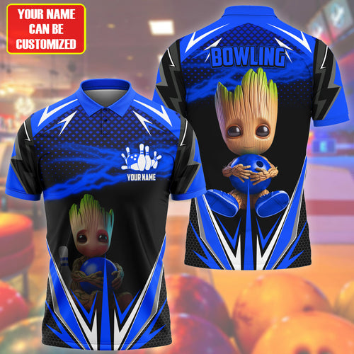 Personalized Name Gr Bowling Blue Version All Over Printed Unisex Shirt Q160502