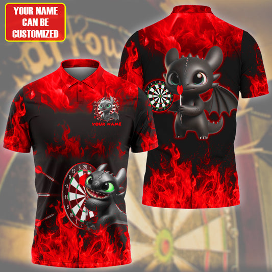 Personalized Toothless Darts Fire Red Version All Over Printed Unisex Shirt Q160604