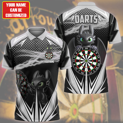 Personalized Toothless Darts Black Version All Over Printed Unisex Shirt Q160605
