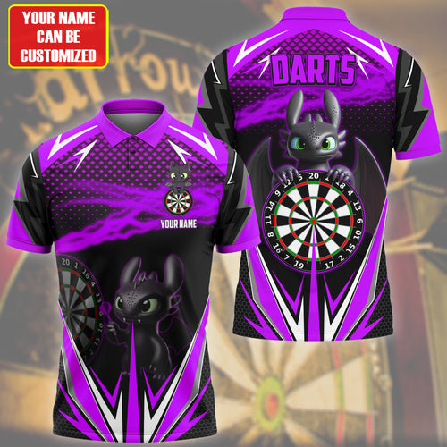 Personalized Toothless Darts Purple Version All Over Printed Unisex Shirt Q160605