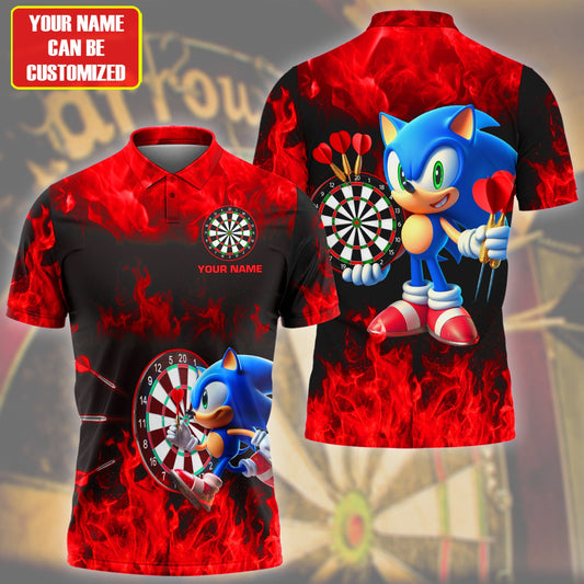 Personalized Name Sn Darts Fire Red Version All Over Printed Unisex Shirt Q170208