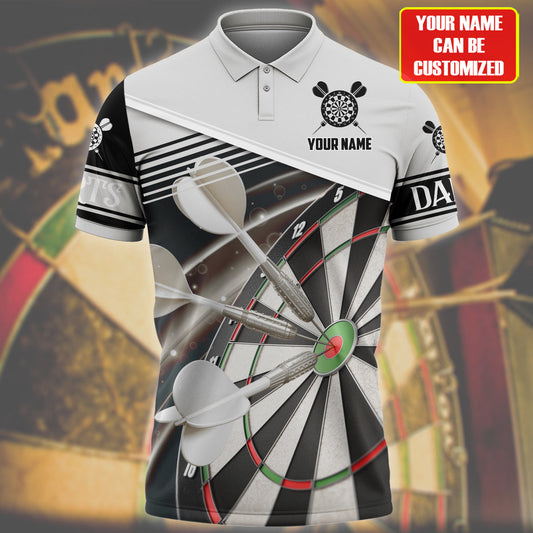 Personalized Name White Darts Q2 All Over Printed Unisex Shirt Q130911
