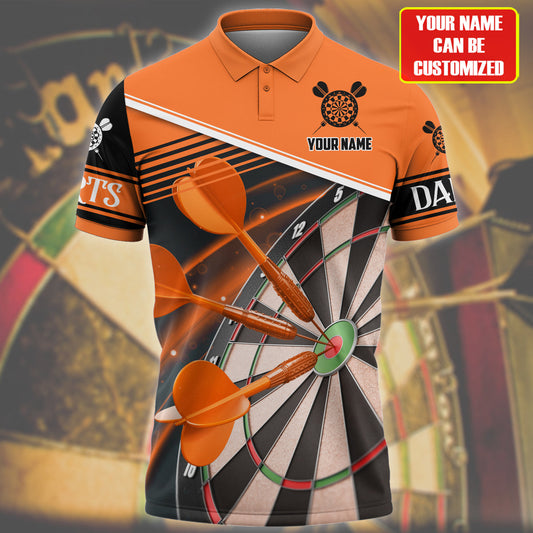 Personalized Name Orange Darts Q2 All Over Printed Unisex Shirt Q130911