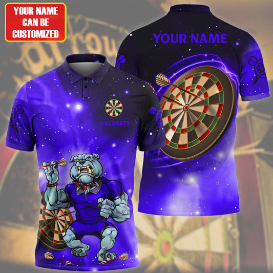 Personalized Bulldog Darts Blue Version All Over Printed Unisex Shirt Q180206