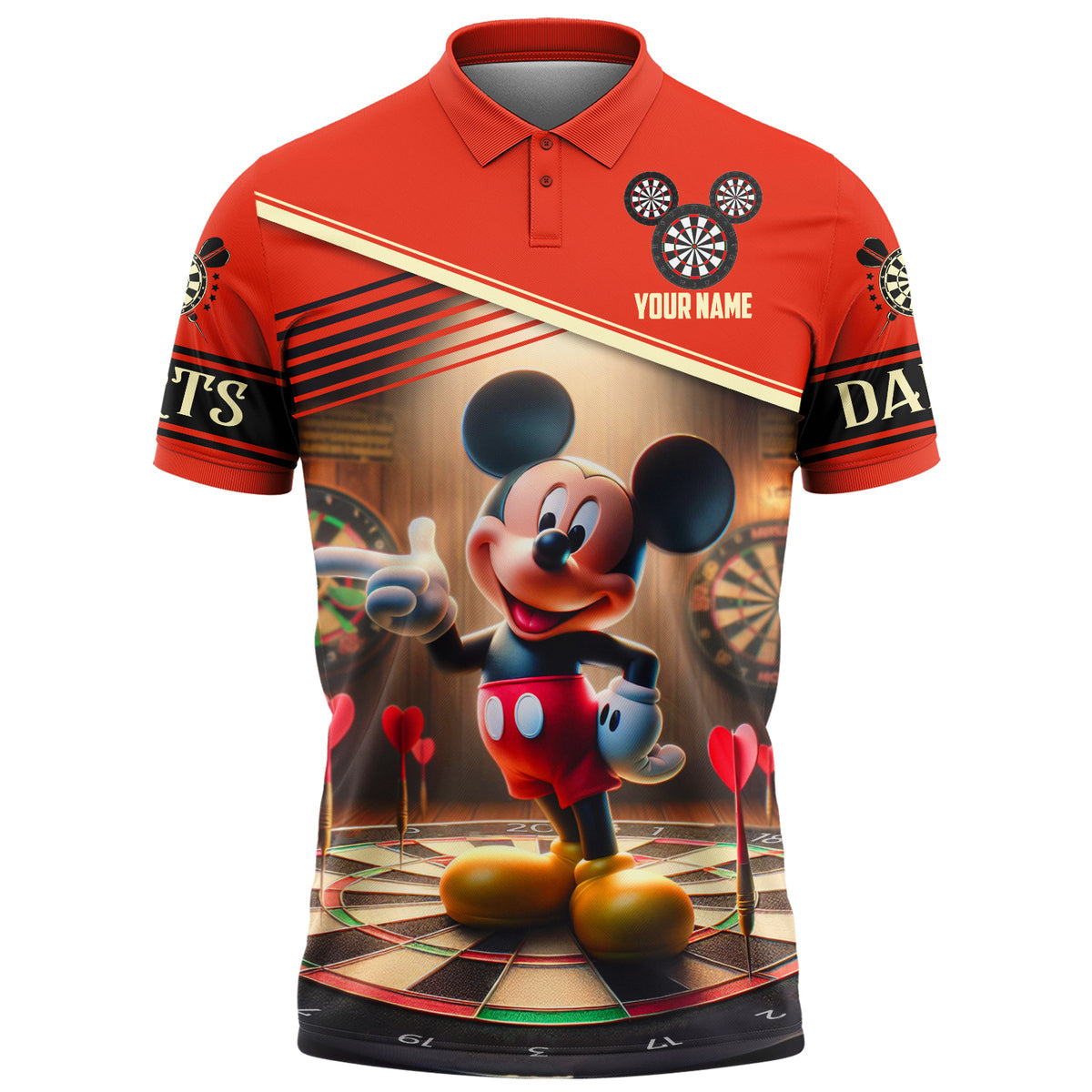 Personalized Name MK Darts All Over Printed Unisex Shirt QB180403