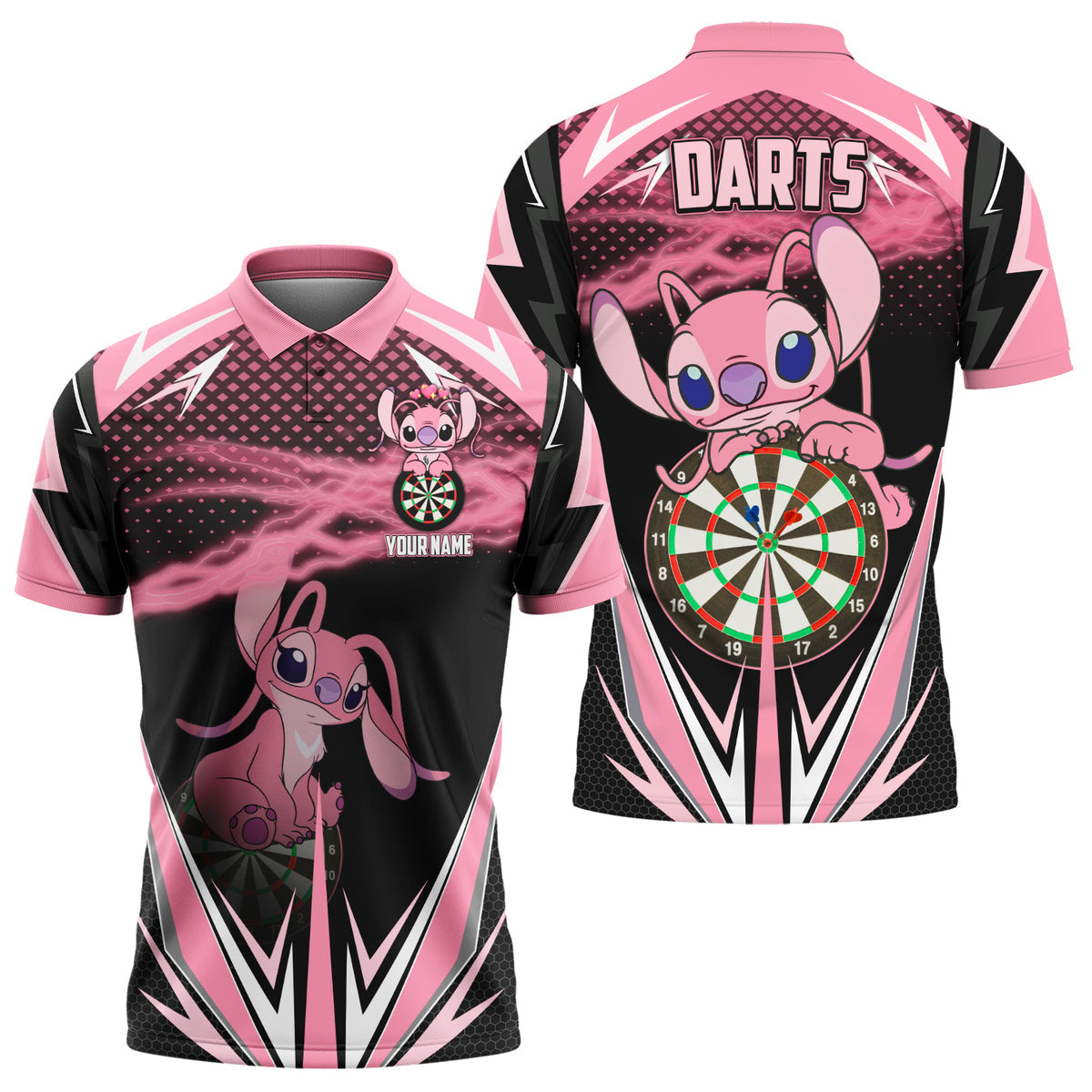 Personalized Name Angel Darts All Over Printed Unisex Shirt Q180604