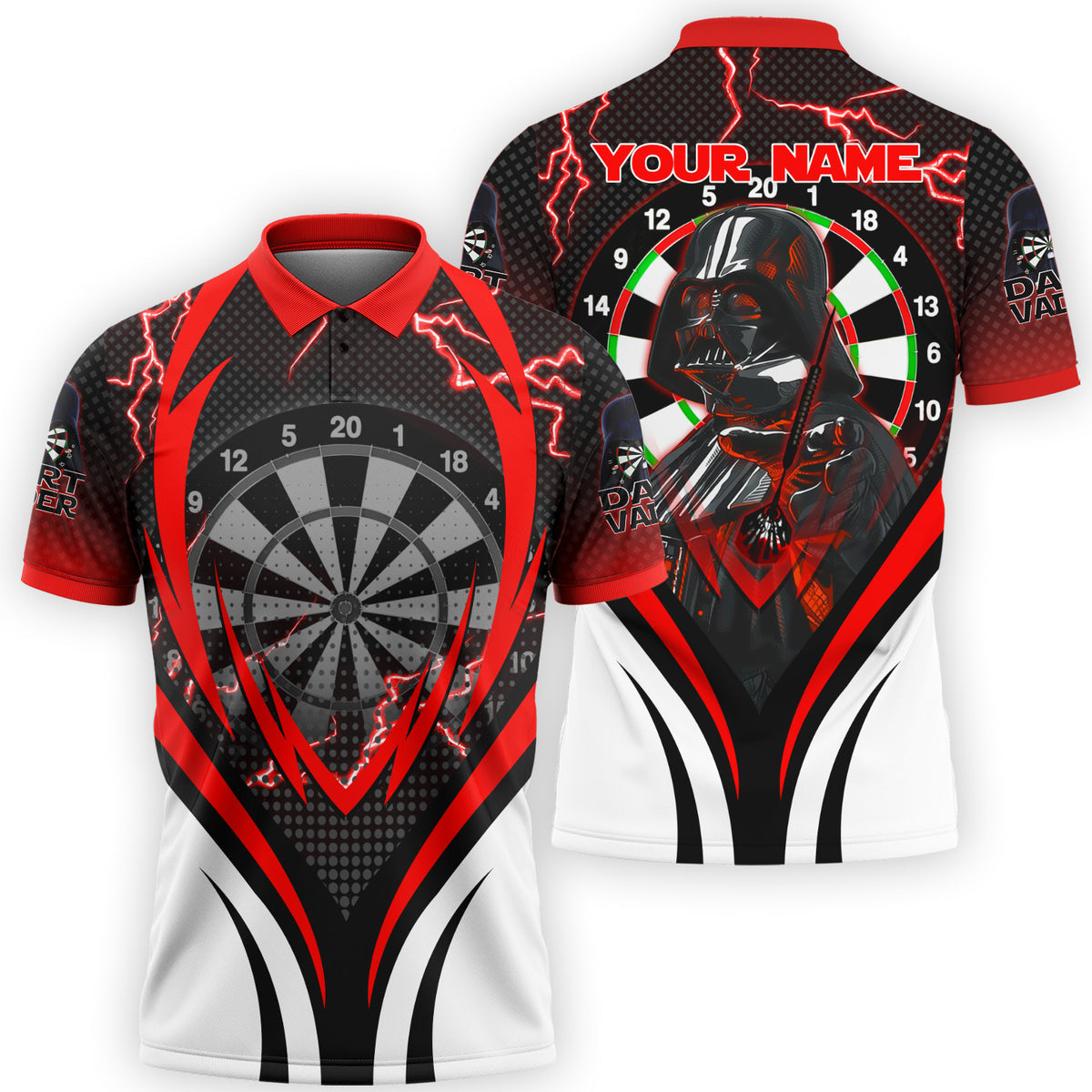 Dart Vader Q3 Funny Personalized Name 3D Shirt For Darts Player Q190202