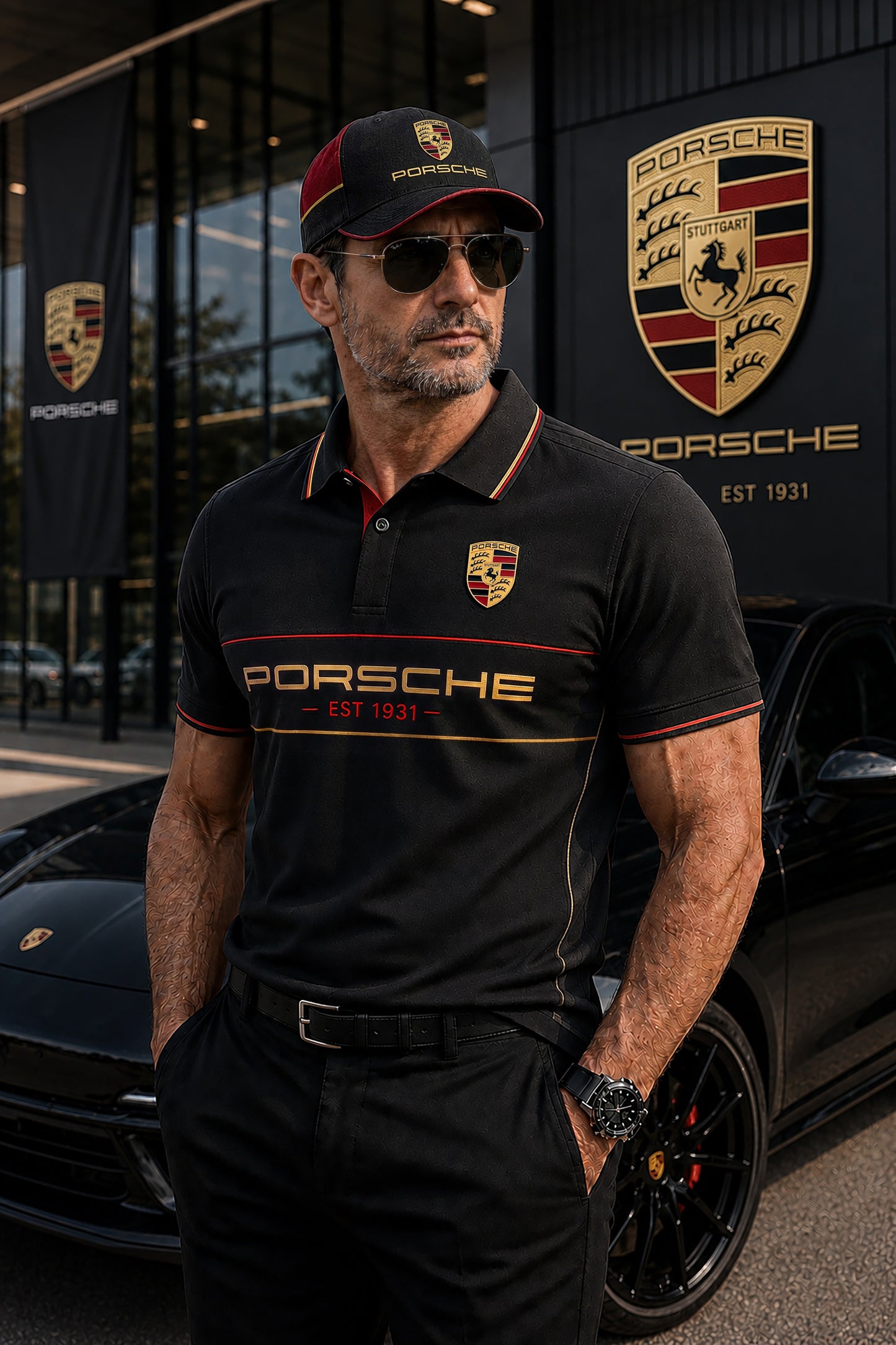 Personalized Pors EST 1931 Sport Polo Shirt ( Included Cap )