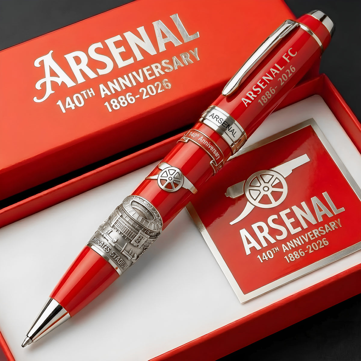 Arsenal FC 140th Anniversary Edition Ballpoint Pen V4 (1886- 2026)
