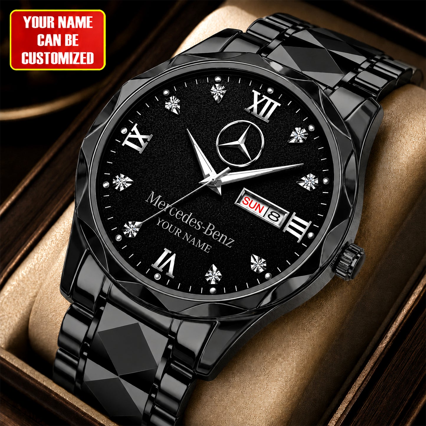 Personalized Merc Auto-Inspired Luxury Alloy Charley Watch