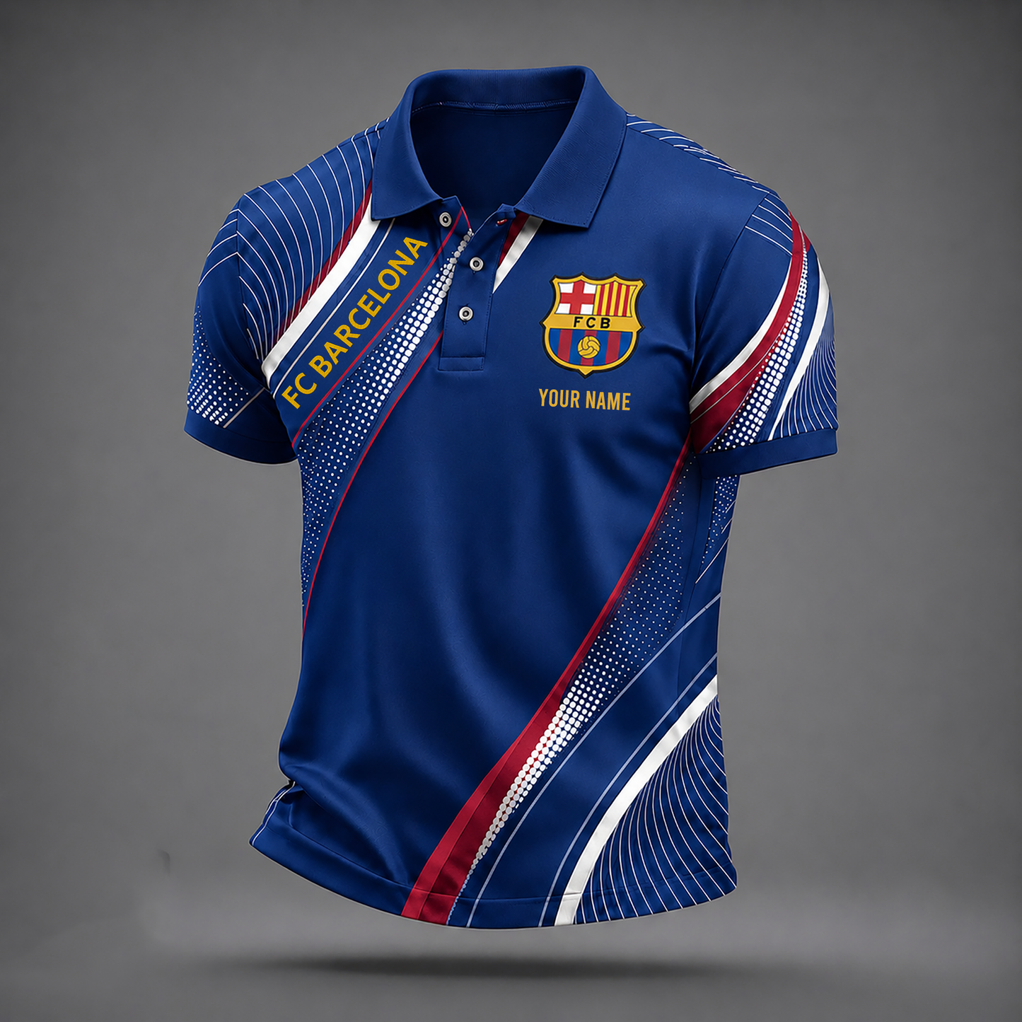 Personalized Barca FC Sport Polo Shirt