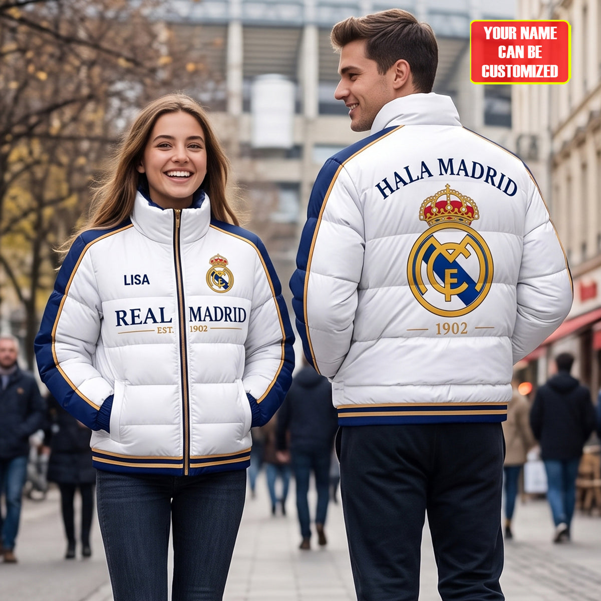 Real FC 2026 Sport Puffer Thermal Stand Collar Jacket