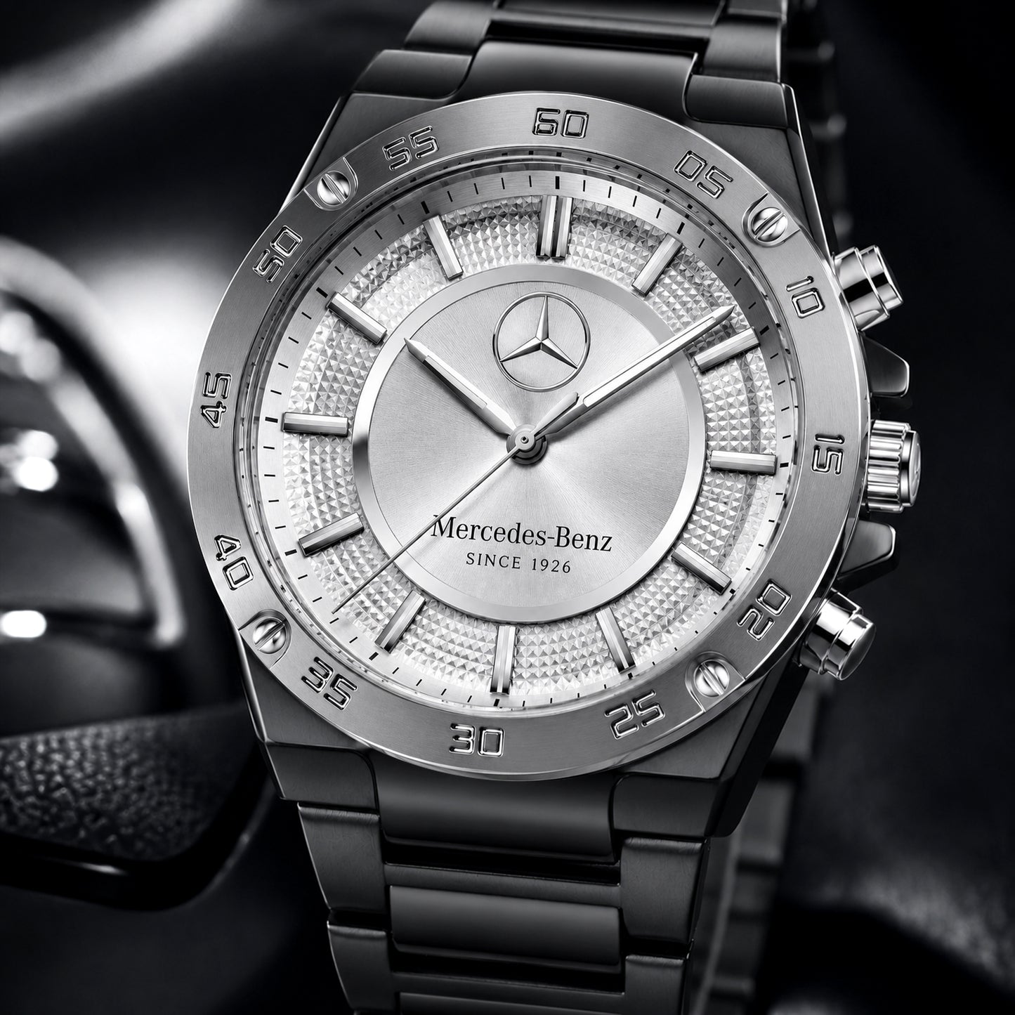 Personalized Merc Automotive Luxury Dial Steel Watch