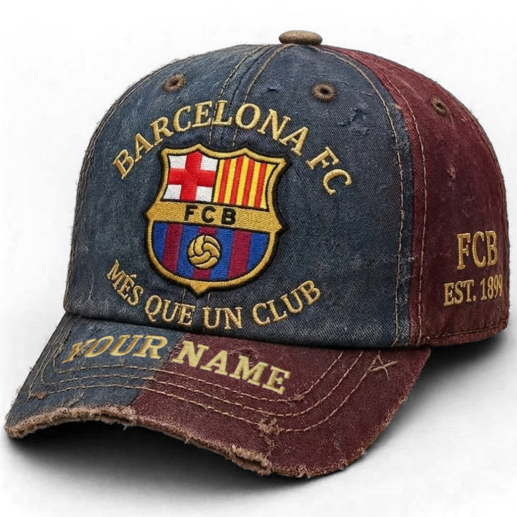 Personalized Barca FC Vintage Classic Cap