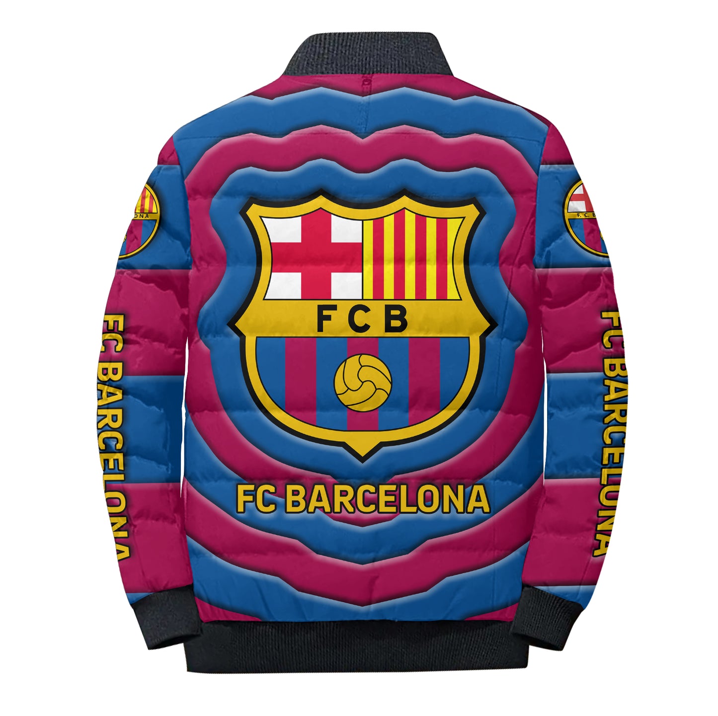 Personalized Barca FC Sport Puffer Jacket 3D