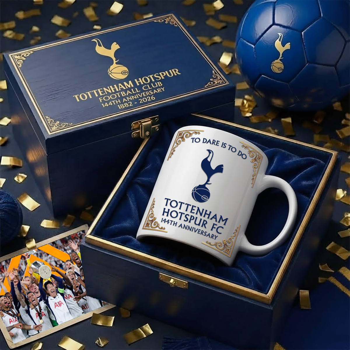 Tottenham FC Accent Mug , Cream Mug Gifts , Holiday Gifts