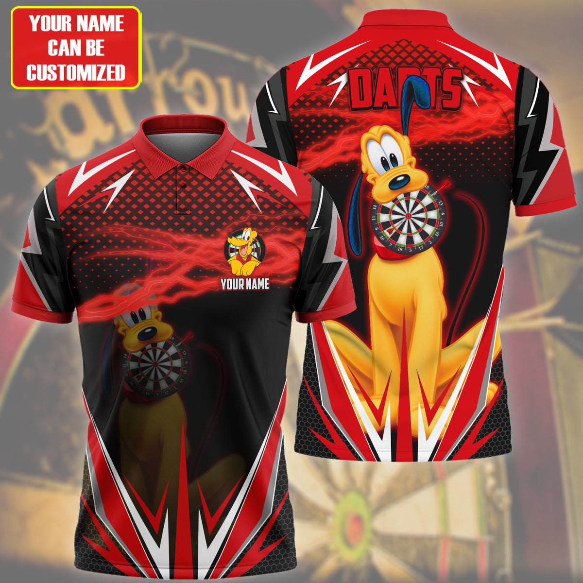 Personalized Name Pl Darts Red Version All Over Printed Unisex Shirt Q230105