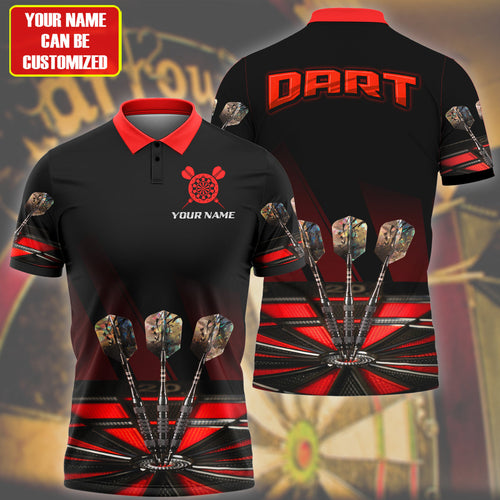 Personalized Name Red Darts Q6 All Over Printed Unisex Shirt Q230904
