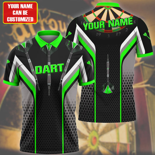 Personalized Name Green Darts Q7 All Over Printed Unisex Shirt Q230905