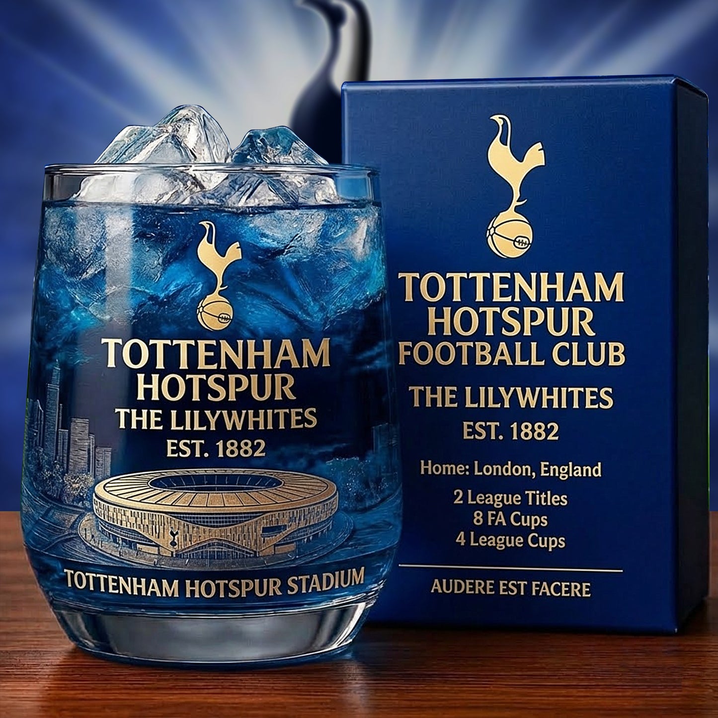 Personalized Tottenham Est 1882 Whisky , Tottenham Whiskey Glass, Holiday Gifts