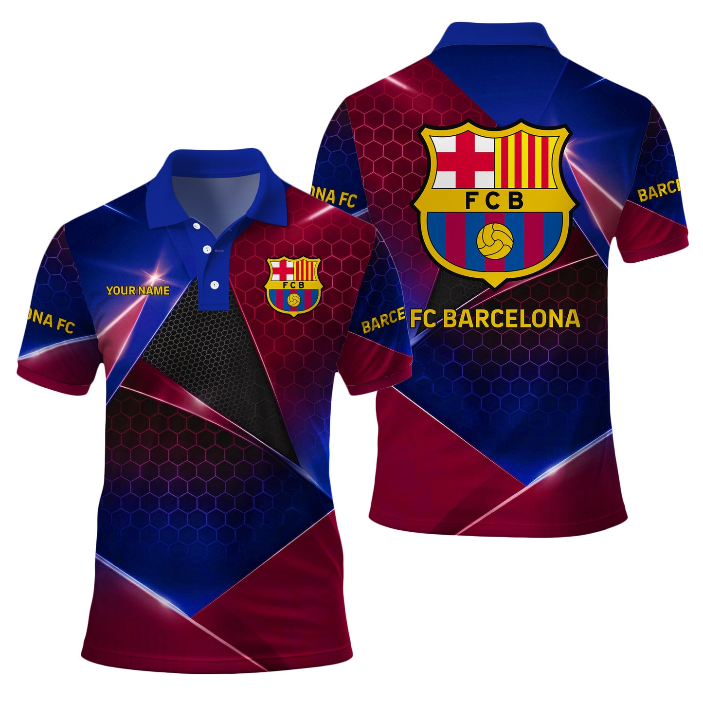 Personalized Barca FC Luxury Sport 3D Full Printing Set ,Shirt , Hoodie , Short , Polo ,hawaii