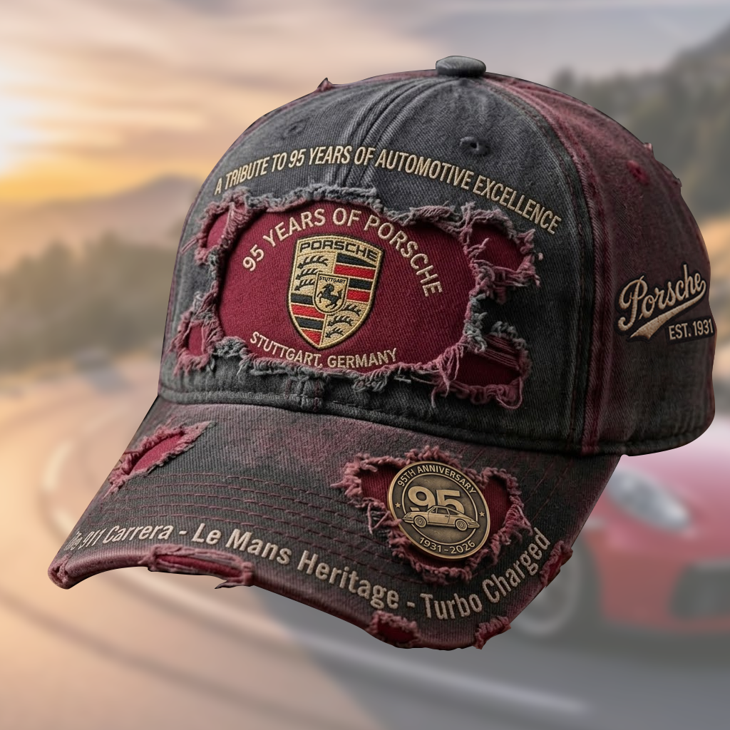 Pors 95 Years Denim Classic Cap (1931-2026)
