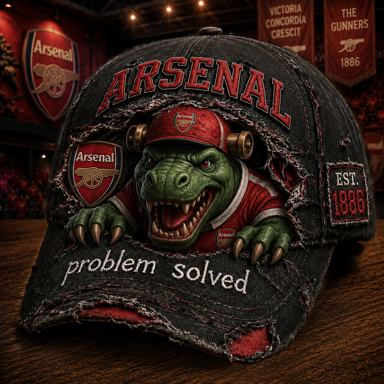 Arsenal FC Gunnersaurus Sport Denim Cap