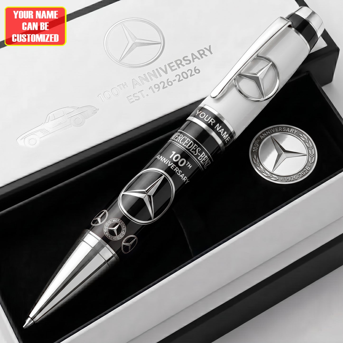 Merc 100th Anniversary Edition Luxury Ballpoint Pen V6 (1926- 2026)