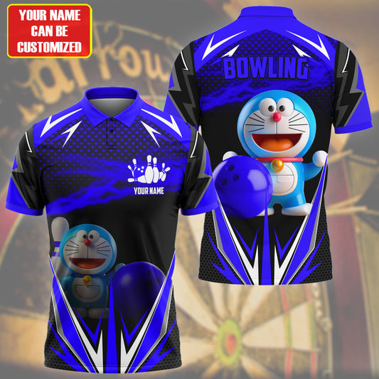 Personalized Name Drm Bowling Blue Version All Over Printed Unisex Shirt Q260403