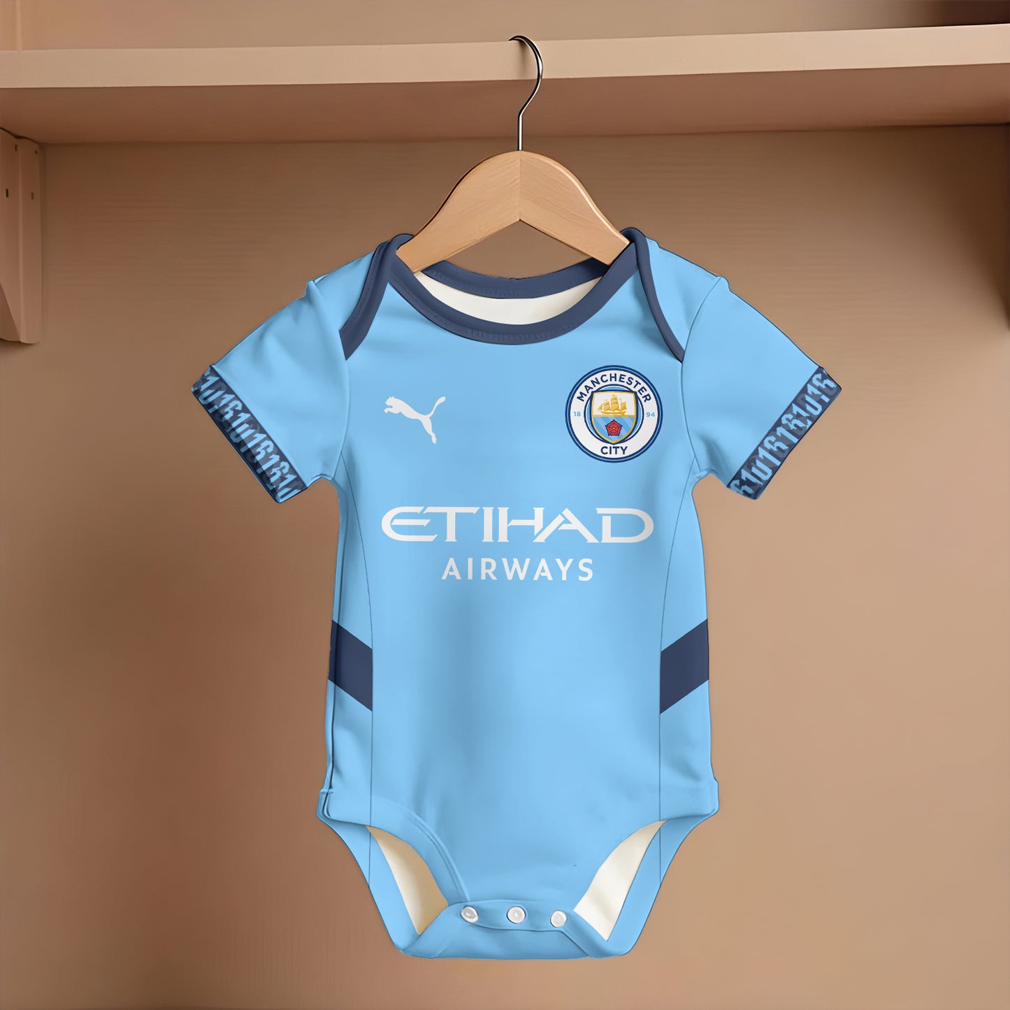 Customized Man City Soccer Jersey , Baby Rib Bodysuit Sizes