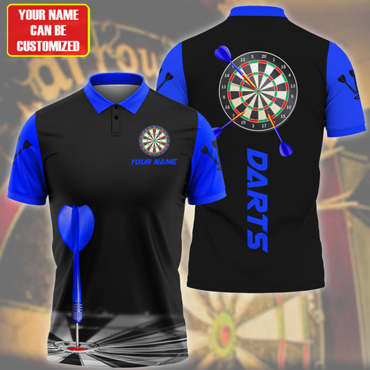 Personalized Name Darts Team Blue Version All Over Printed Unisex Shirt Q270306