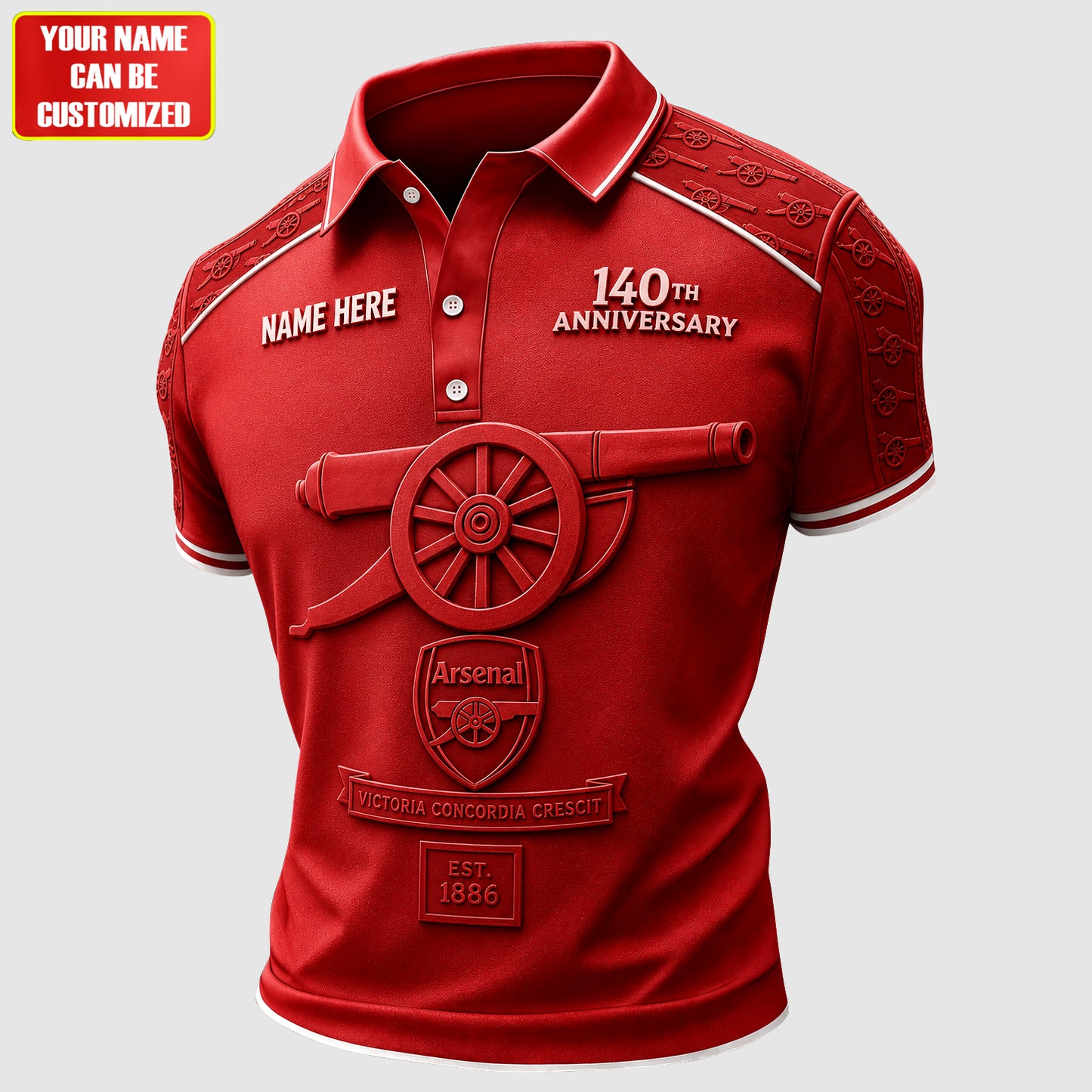 Personalized Arsenal EST 1886 3D Full Printing Set ,Shirt , Hoodie , Short , Polo ,hawaii V2