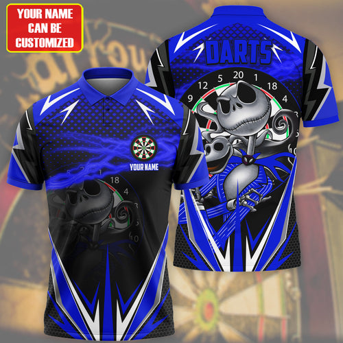 Personalized Name Js Darts Blue Version All Over Printed Unisex Shirt Q280706