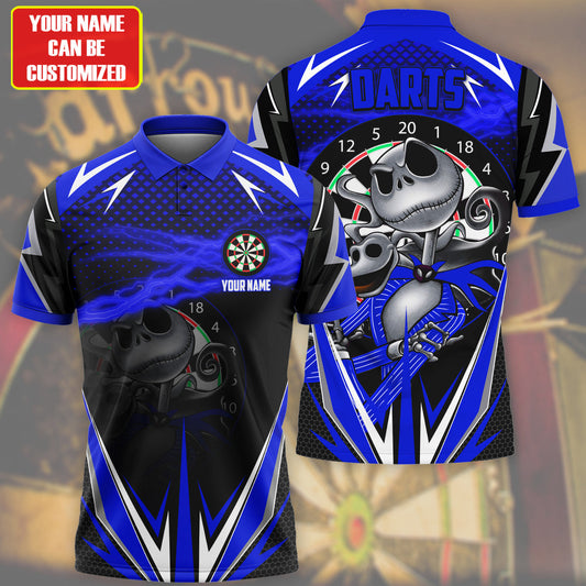 Personalized Name Js Darts Blue Version All Over Printed Unisex Shirt Q280706
