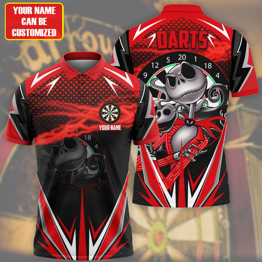Personalized Name Js Darts Red Version All Over Printed Unisex Shirt Q280706