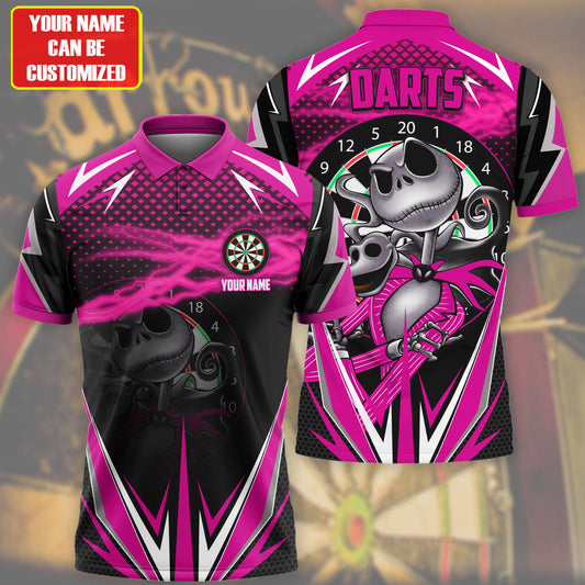 Personalized Name Js Darts Pink Version All Over Printed Unisex Shirt Q280706