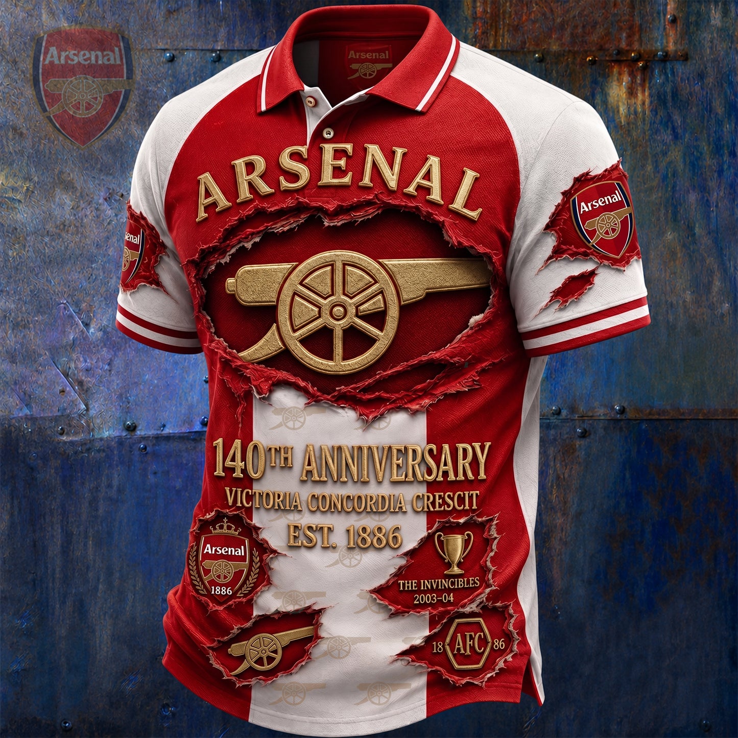 Personalized Arsenal EST 1886 3D Full Printing Set ,Shirt , Hoodie , Short , Polo ,hawaii V5