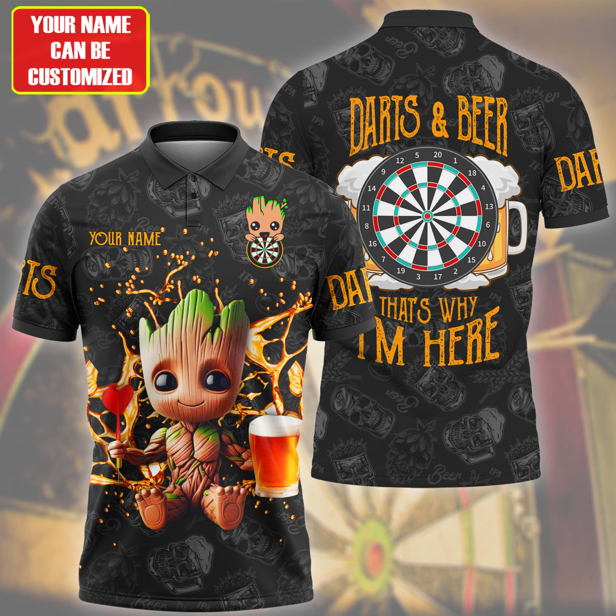 Personalized Name Gr Darts Beer All Over Printed Unisex Shirt Q310504